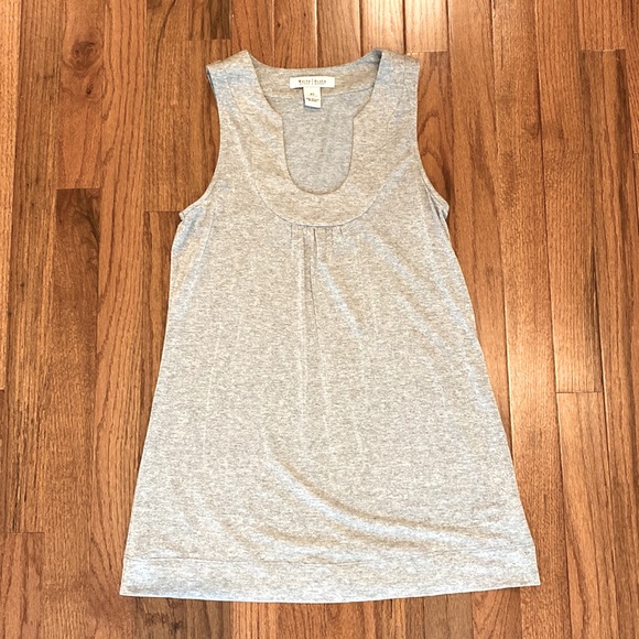 White House black market grey silver shimmer tunic. XS - Picture 1 of 8